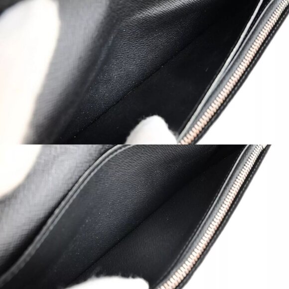 LOUIS VUITTON Portefeuille Brazza Long Wallet Monogram Eclipse BK - Picture 13 of 15
